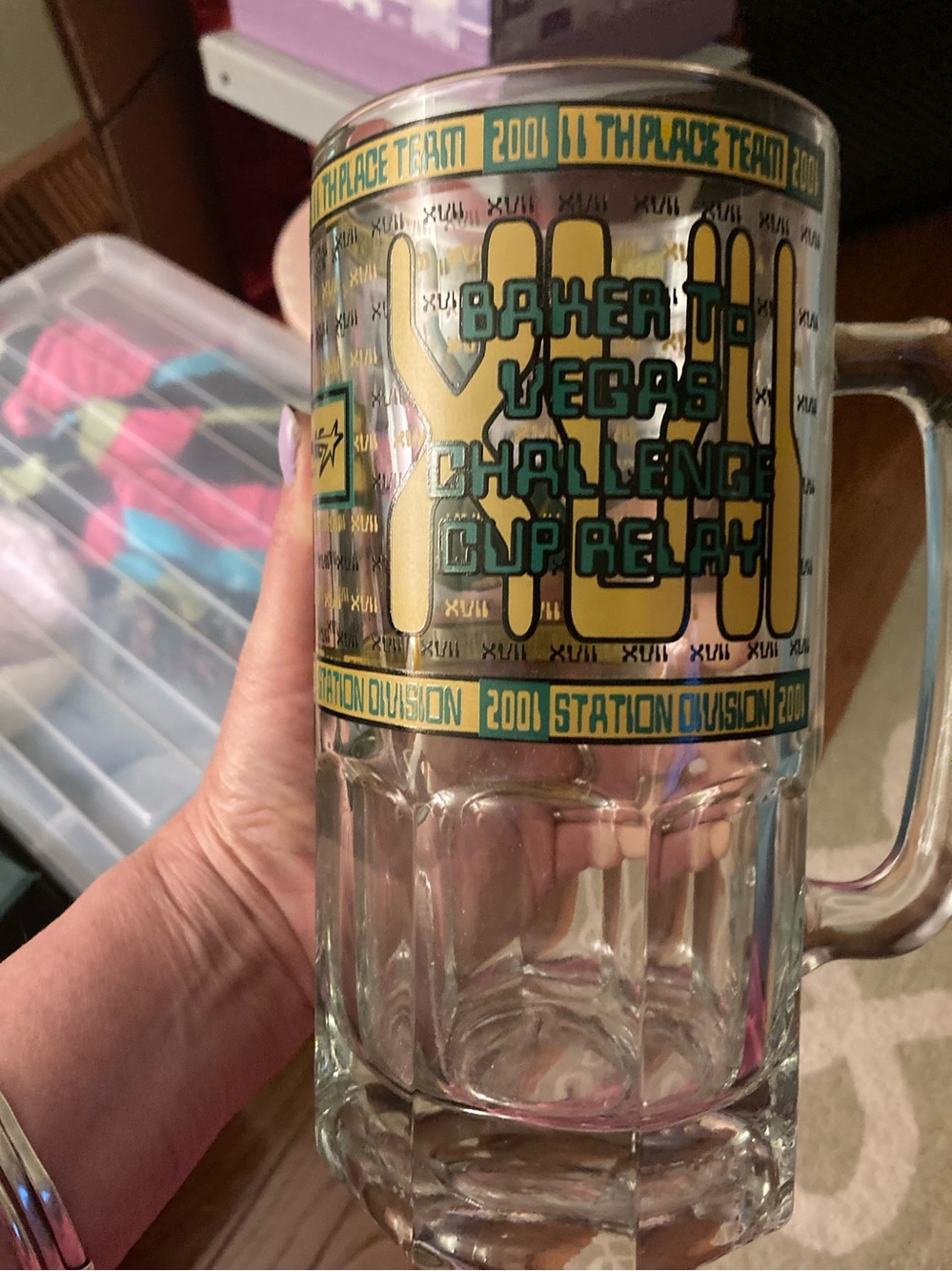 Baker to Vegas Challenge Cup Relay Mug 2001 Station Division Beer Stein